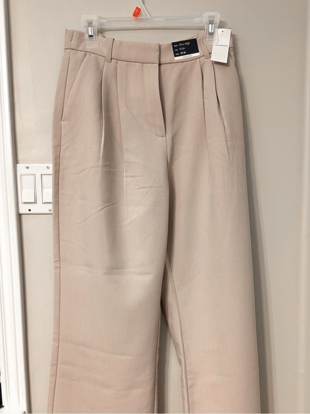 Abercrombie Sloan Tailored Pants - Light beige